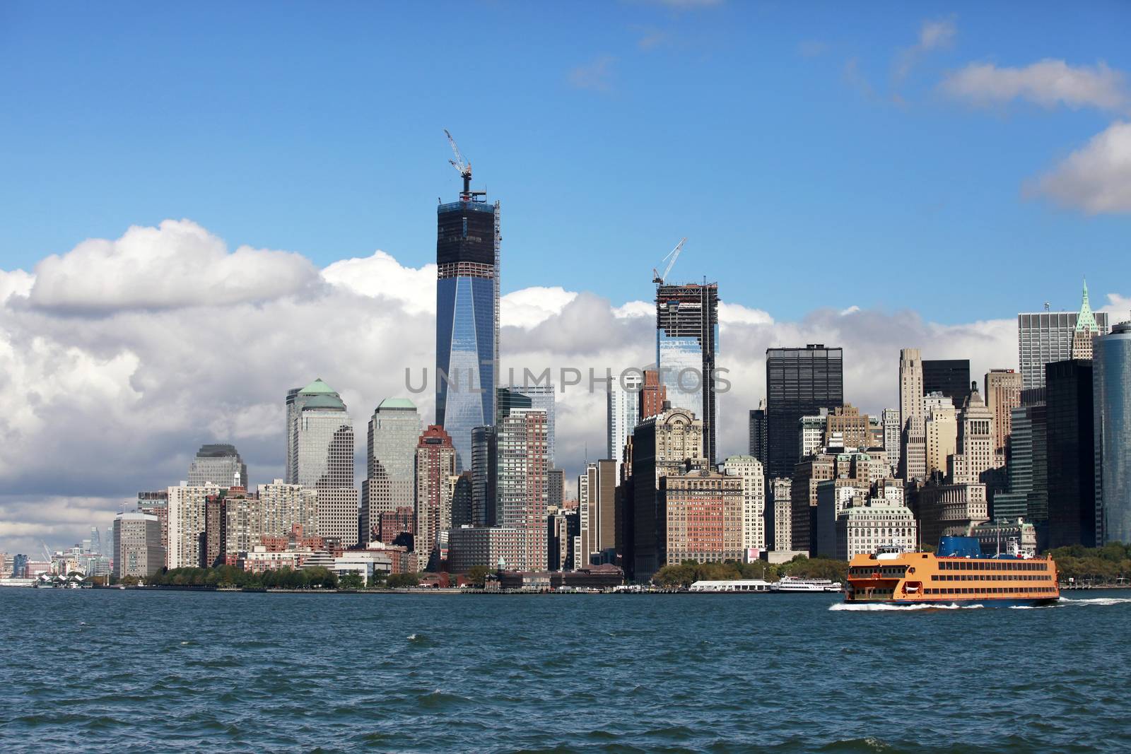 Regular ferry service between New York City - Manhattan and Staten Island