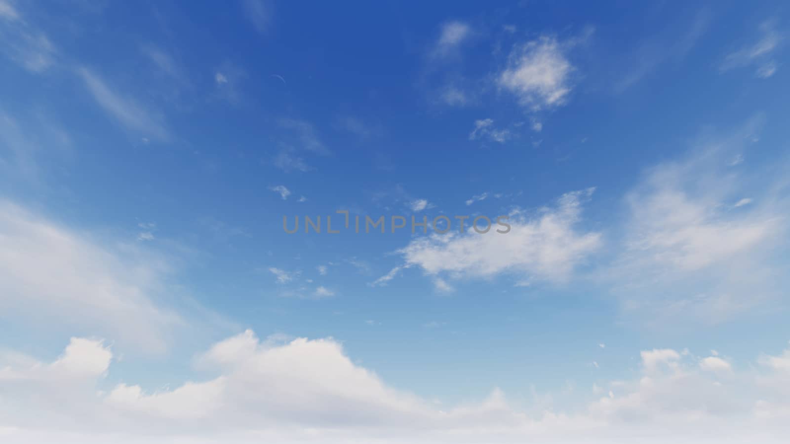 Cloudy blue sky abstract background, blue sky background with tiny clouds, 3d rendering

