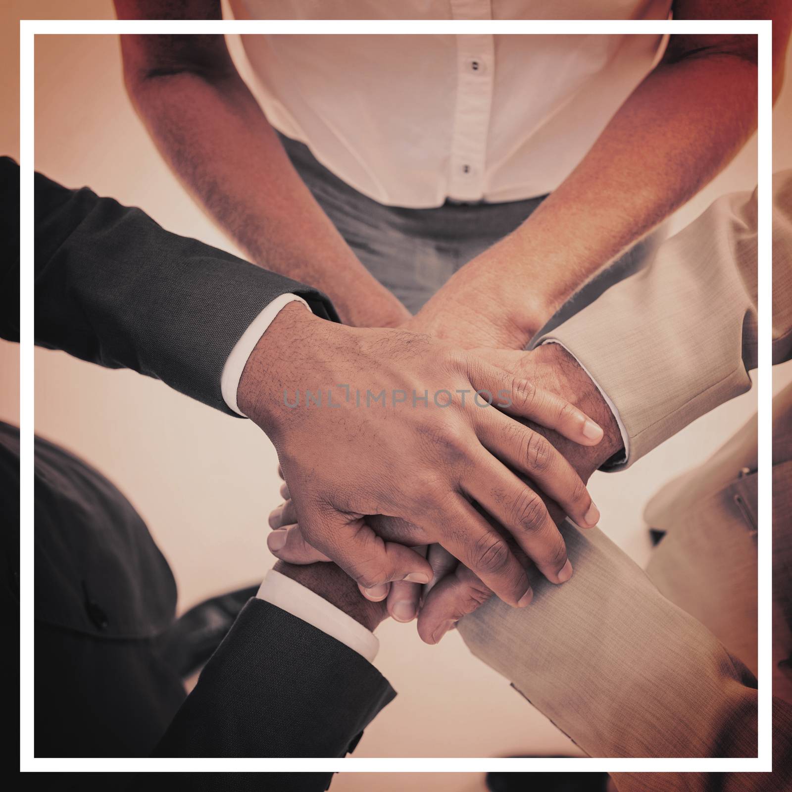 Business team stacking hands by Wavebreakmedia