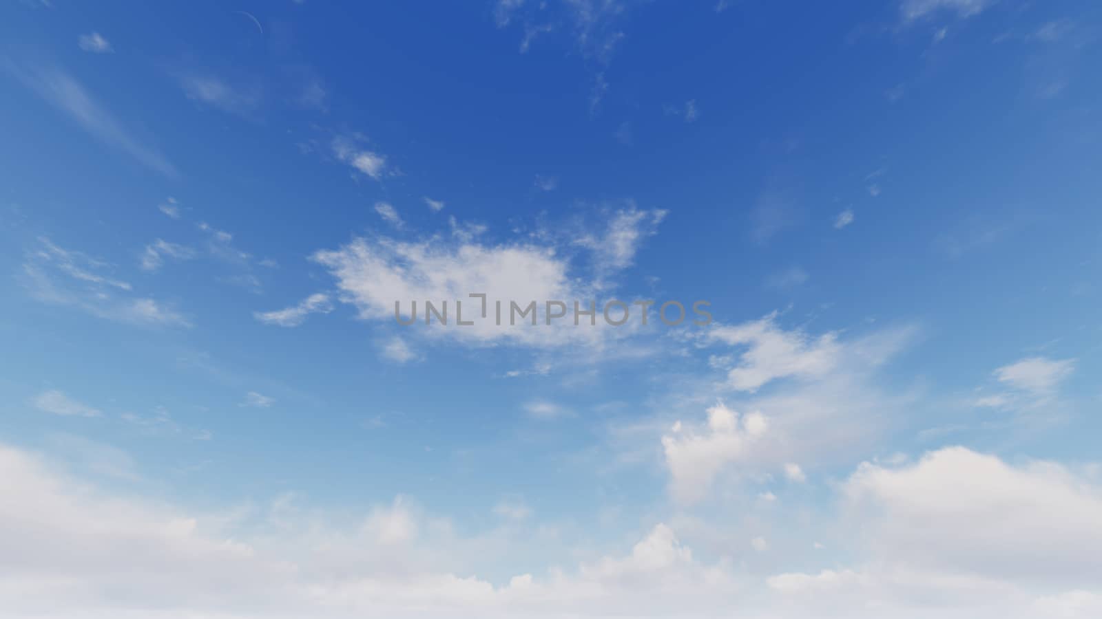 Cloudy blue sky abstract background, blue sky background with tiny clouds, 3d rendering

