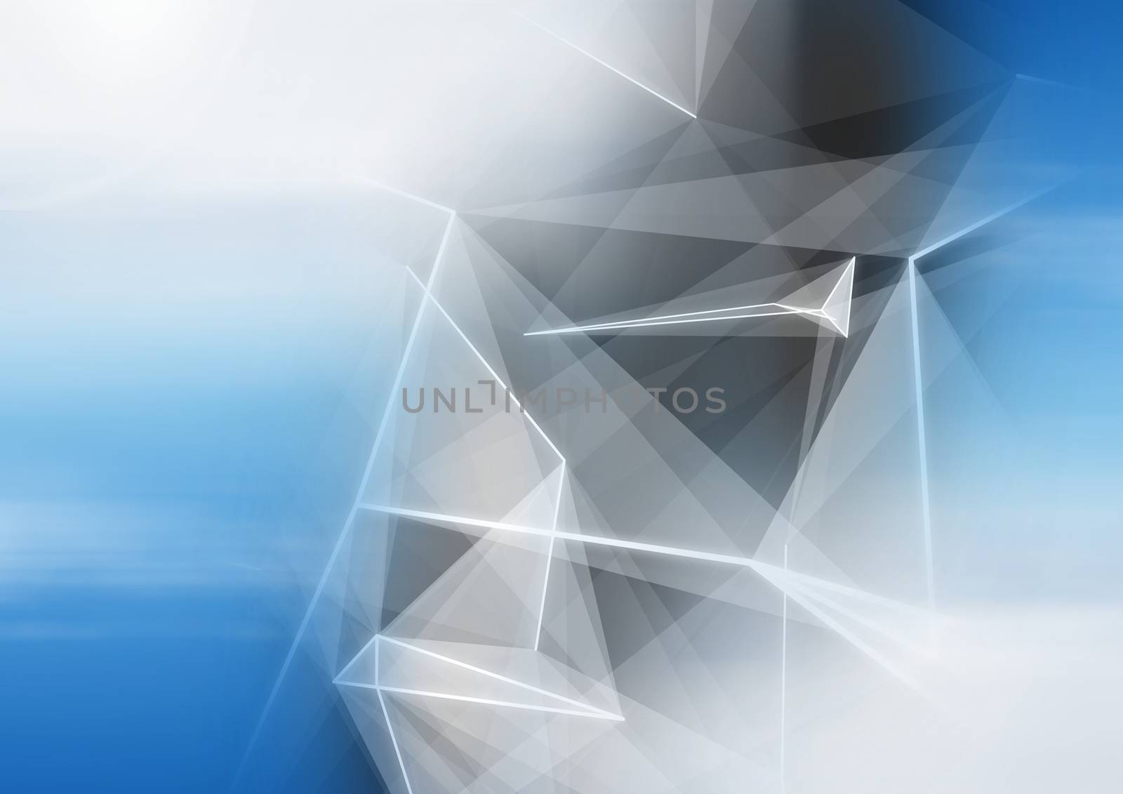 Abstract transition with polygons by Wavebreakmedia