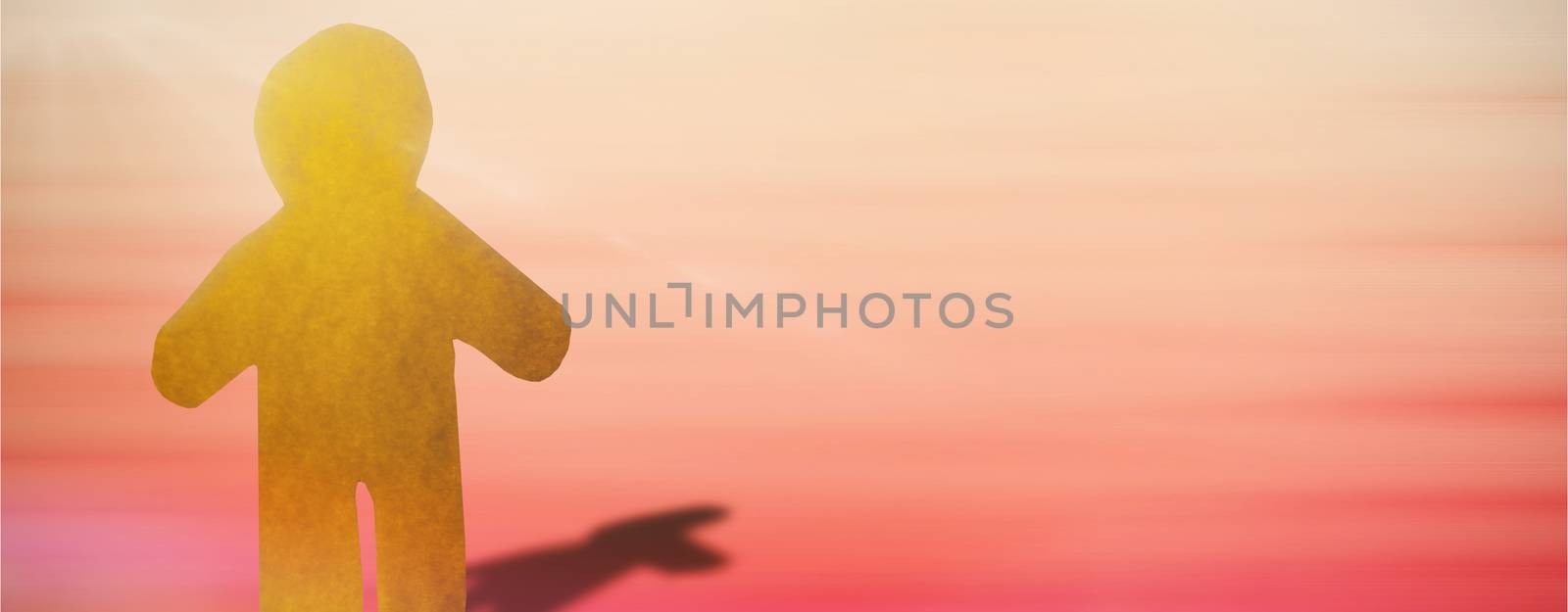 Composite image of little yellow man by Wavebreakmedia