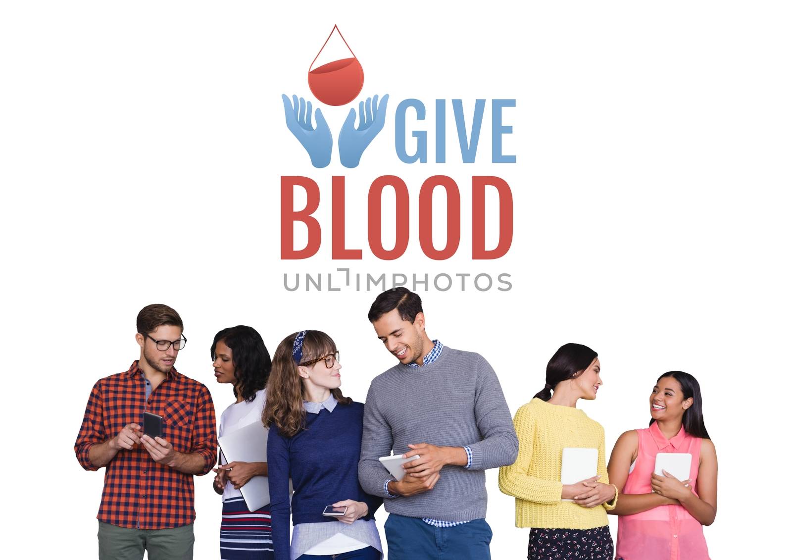 Group of people and blood donation concept by Wavebreakmedia