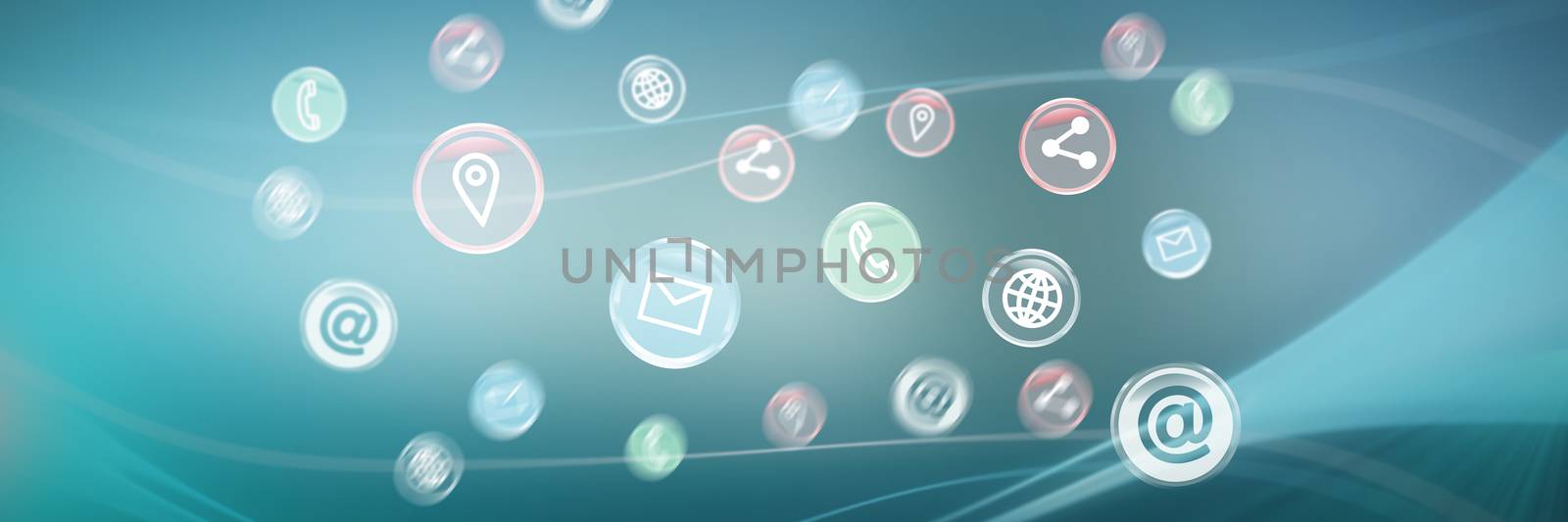 Composite image of contact icon  by Wavebreakmedia