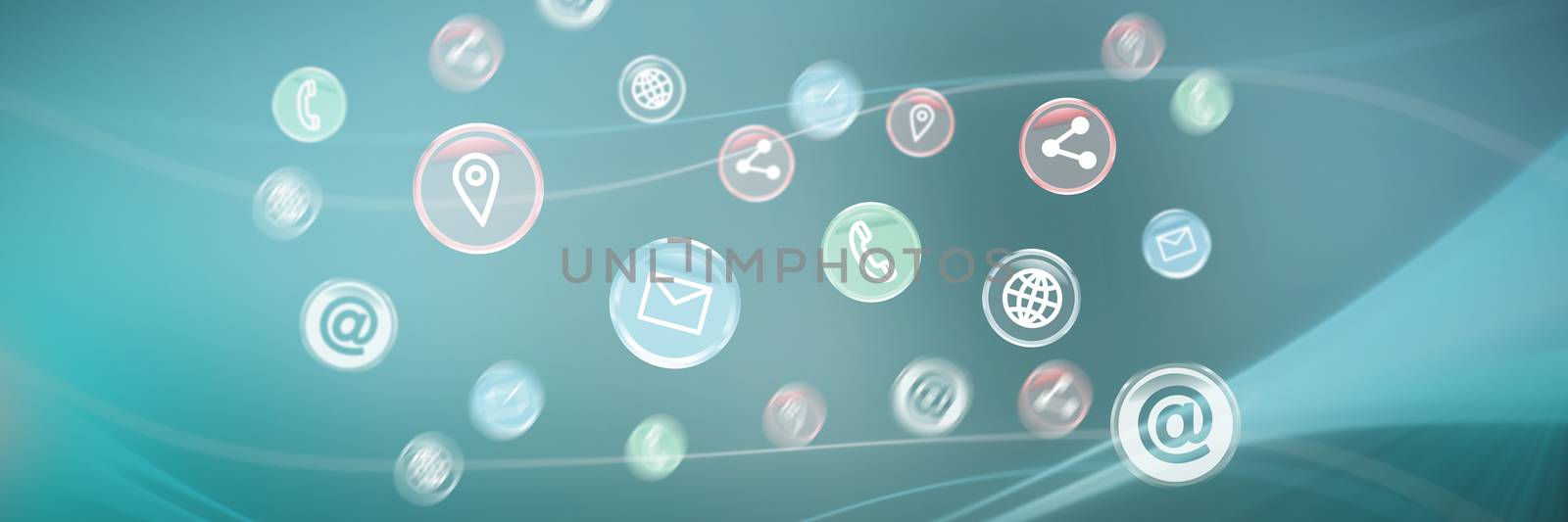 Composite image of contact icon  by Wavebreakmedia