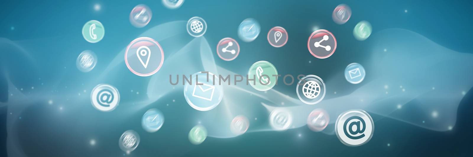 Composite image of contact icon  by Wavebreakmedia