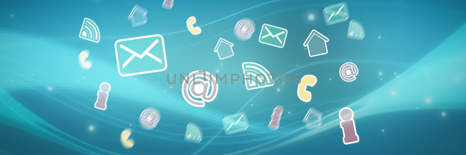 Composite image of contact icon  by Wavebreakmedia