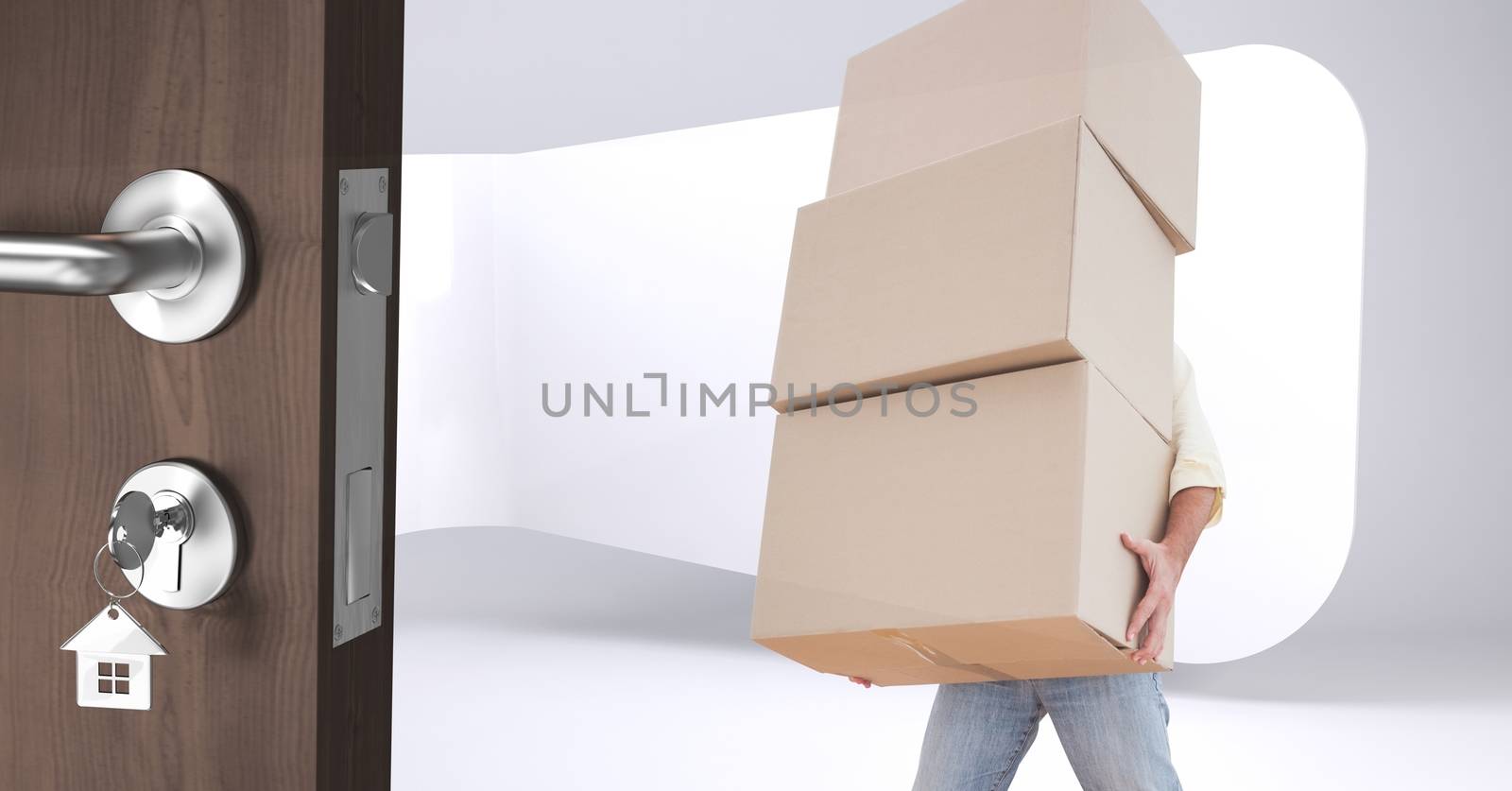 people moving boxes into new home by Wavebreakmedia