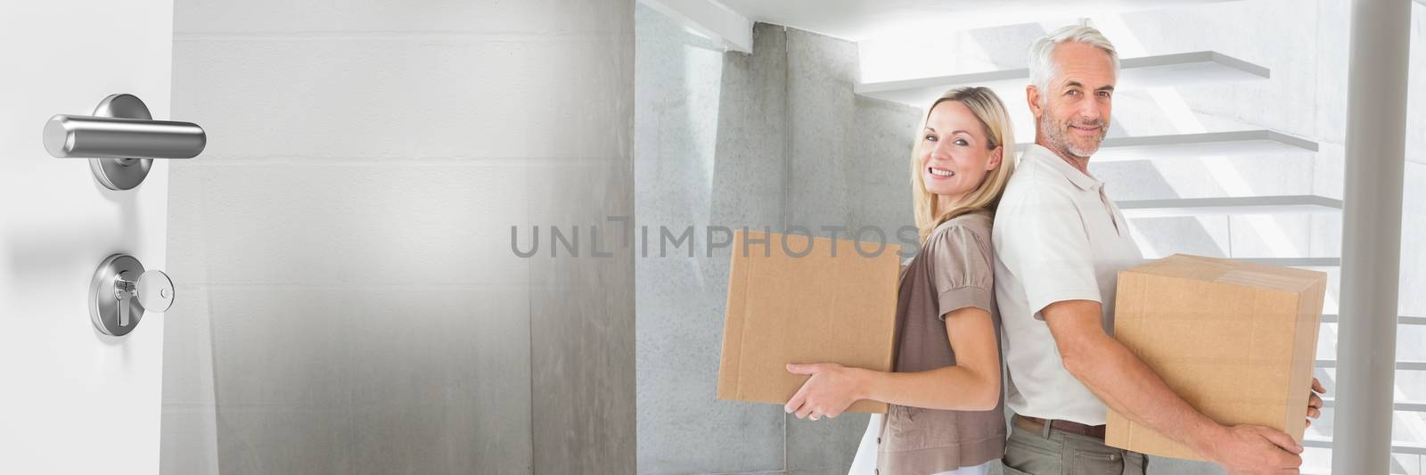 people moving boxes into new home by Wavebreakmedia