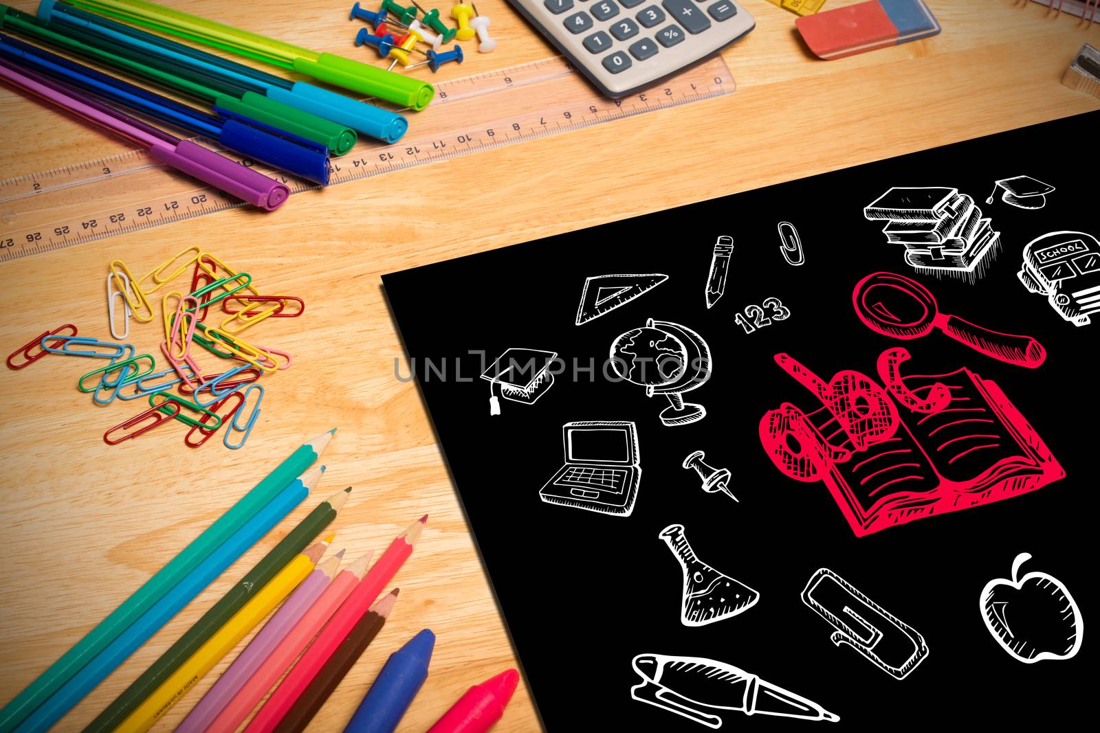 Composite image of education doodles by Wavebreakmedia