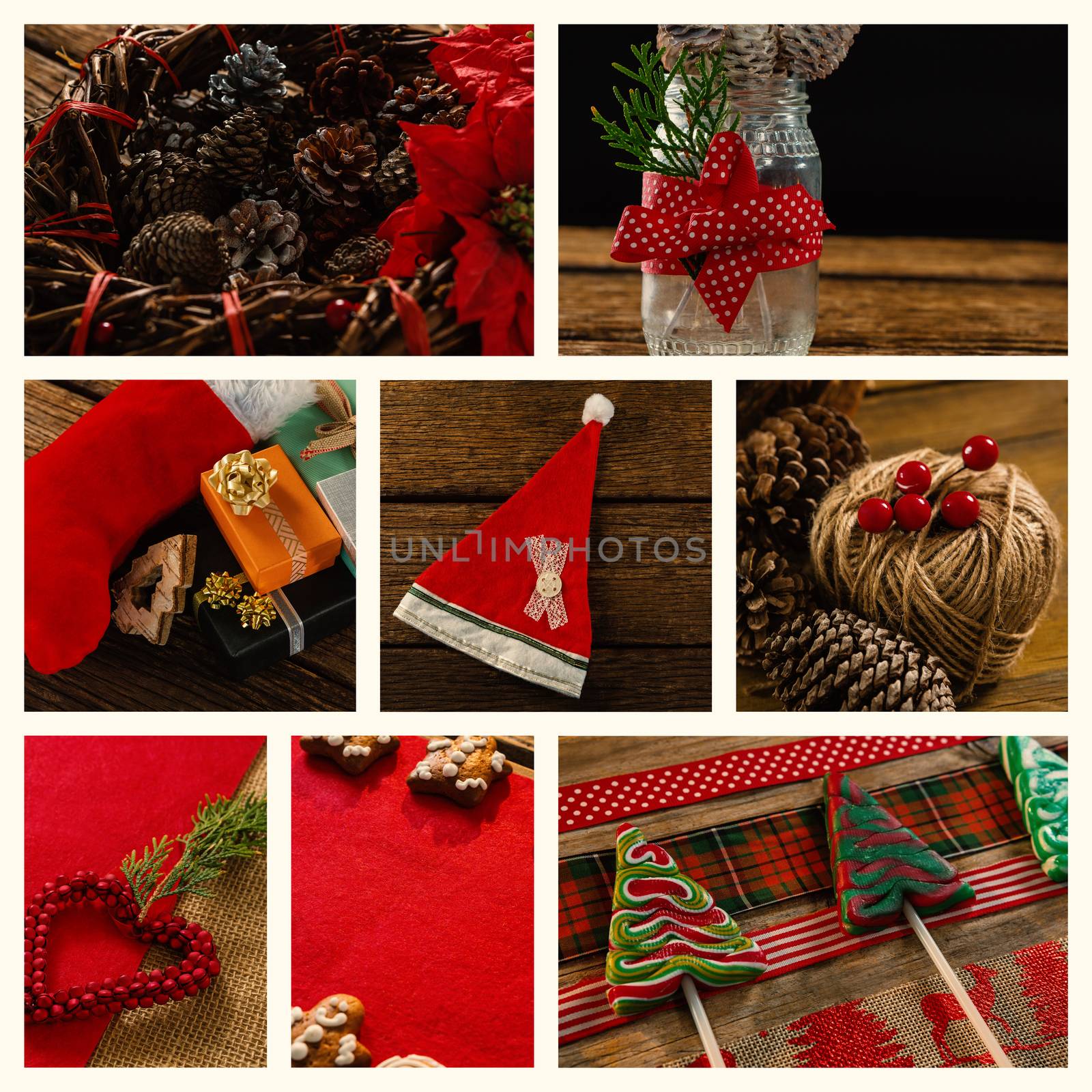 Christmas candy and decoration by Wavebreakmedia