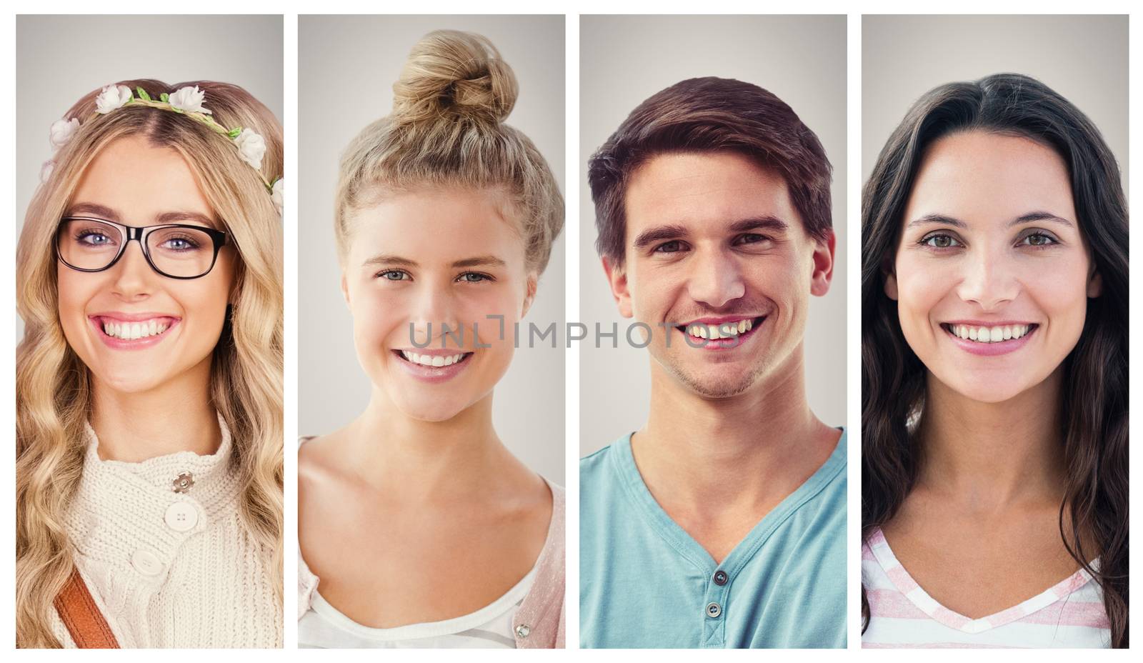 People collage portrait by Wavebreakmedia