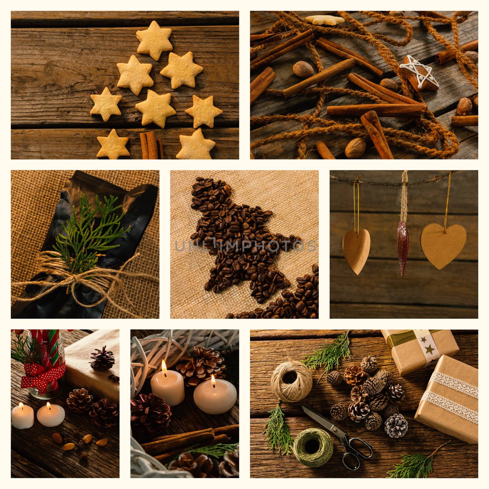 Candy gift and Christmas decoration  by Wavebreakmedia