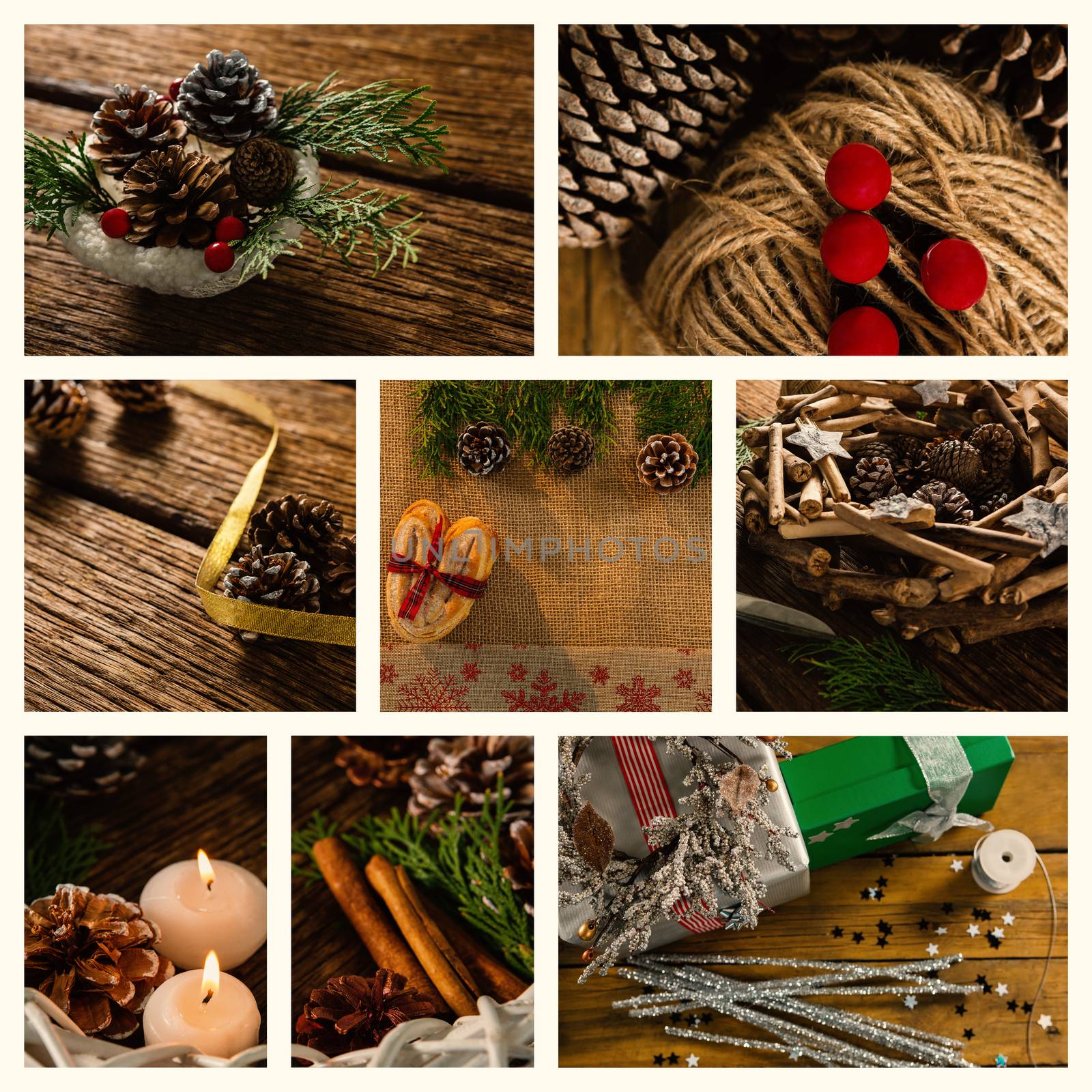 Gift and Christmas decoration  by Wavebreakmedia