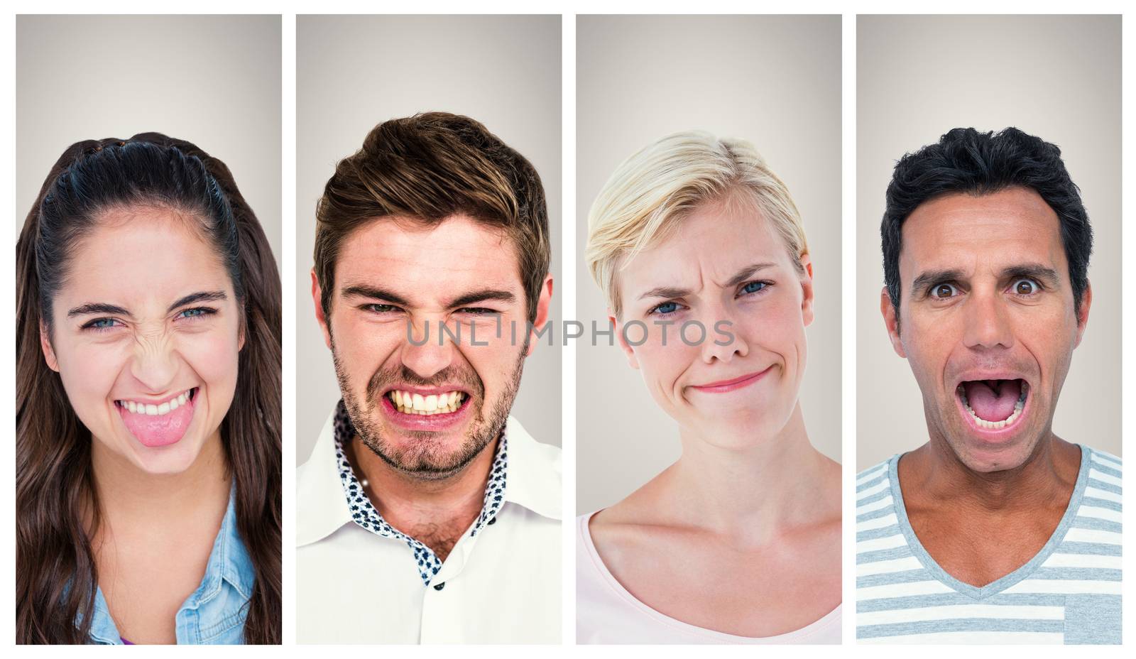 People collage portrait by Wavebreakmedia