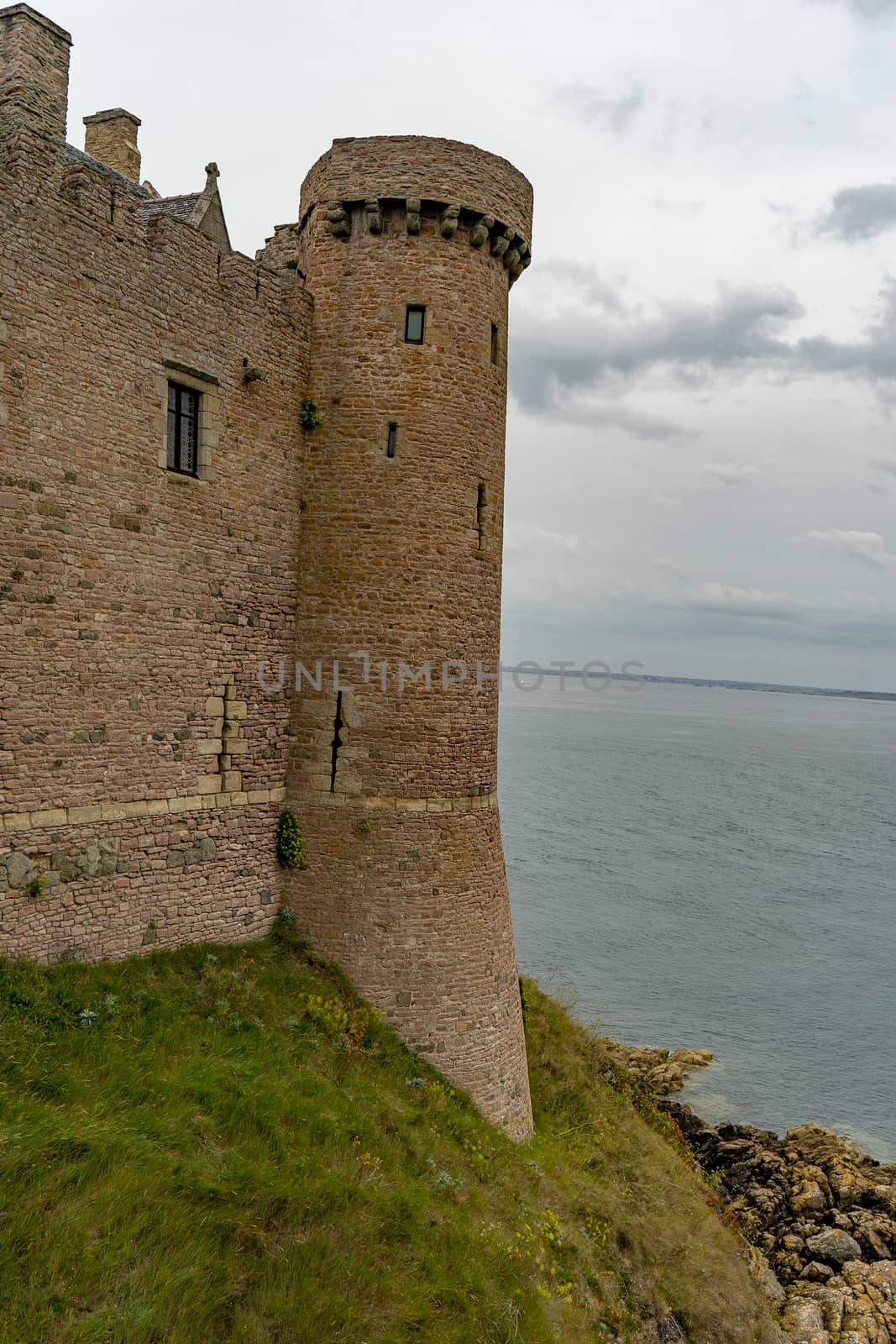Castle on a sea coast of French Britanny by javax