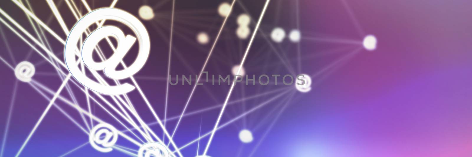 Composite image of abstract image of at email sign by Wavebreakmedia