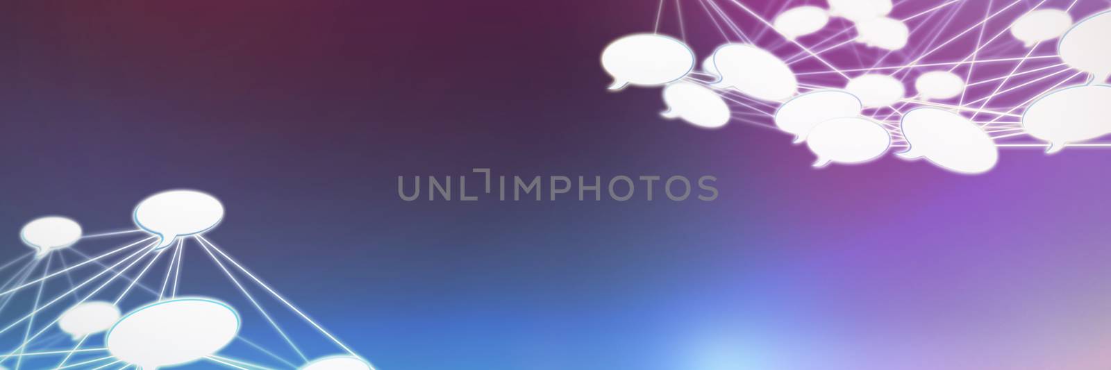Composite image of abstract image of speech bubble by Wavebreakmedia