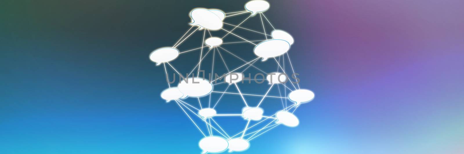 Composite image of abstract image of speech bubble by Wavebreakmedia