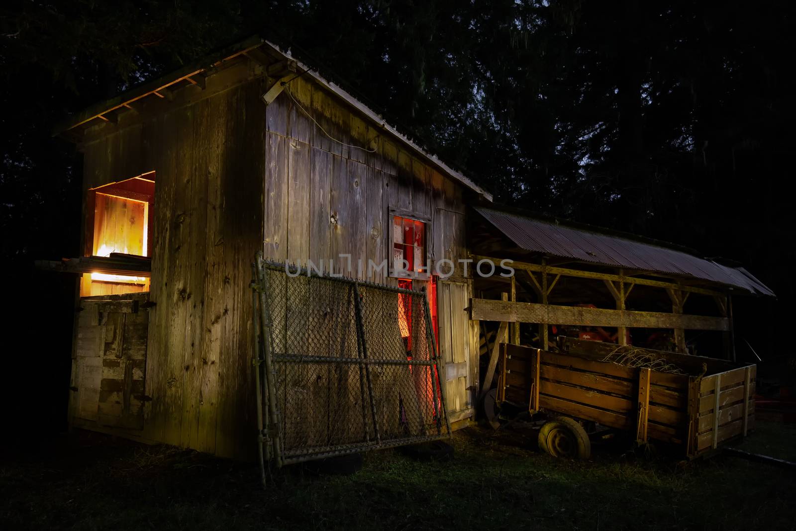 A Small Barn at an Abandoned Farm in California, USA