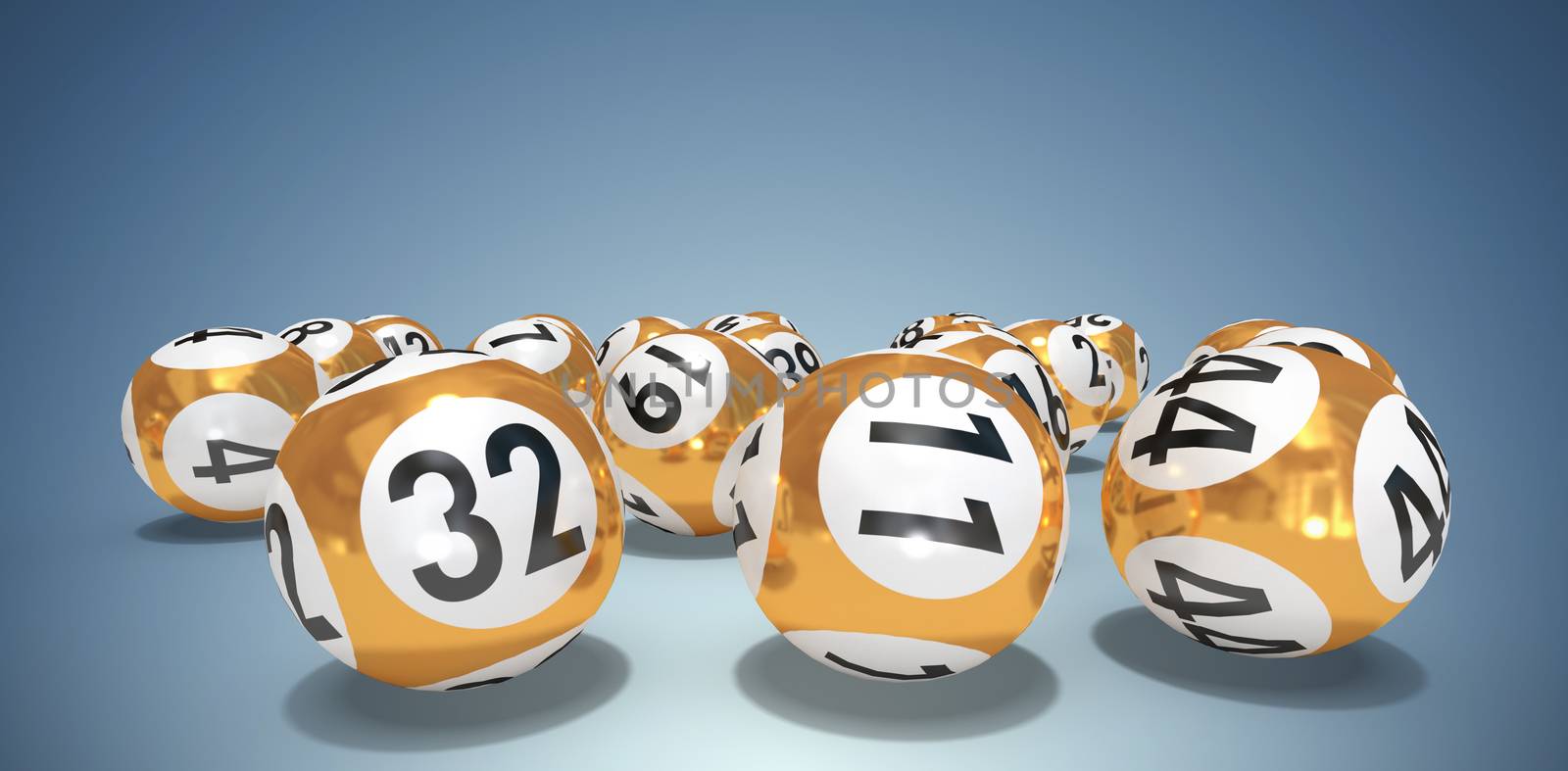 Composite image of balls of the lottery  by Wavebreakmedia