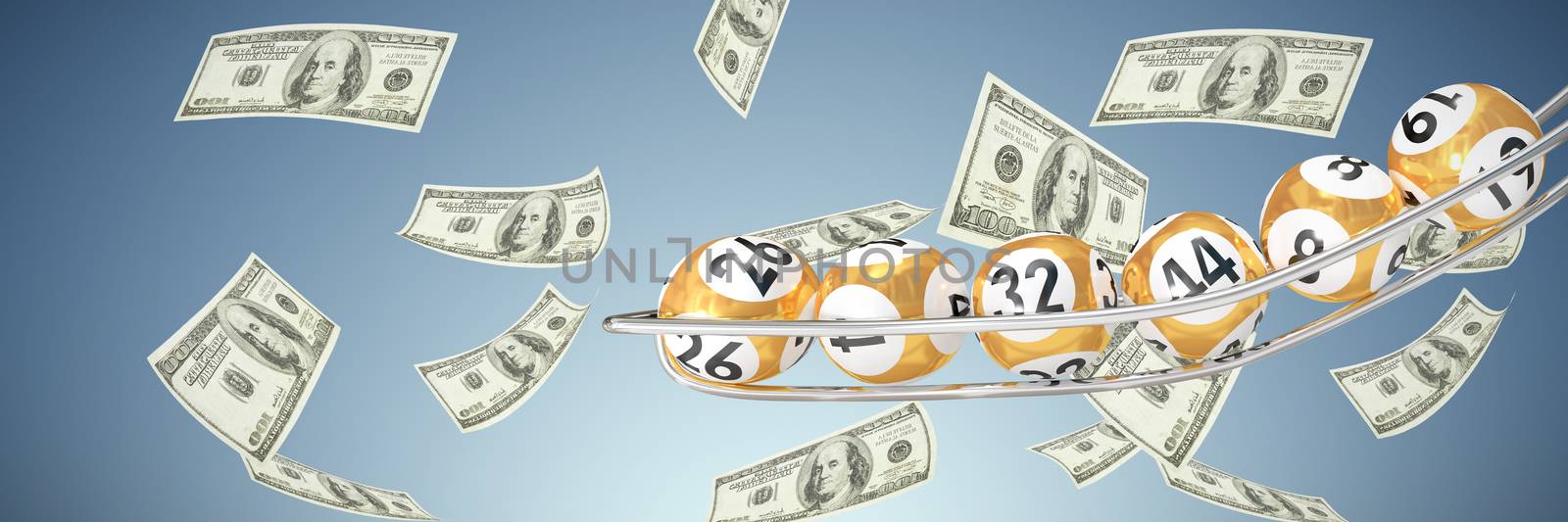 Composite image of balls of the lottery  by Wavebreakmedia