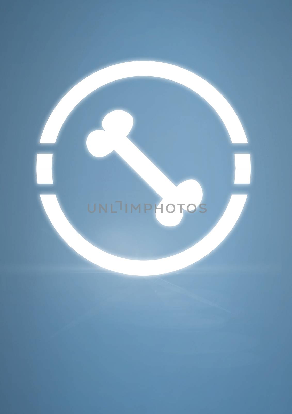 Digital composite of Bone icon