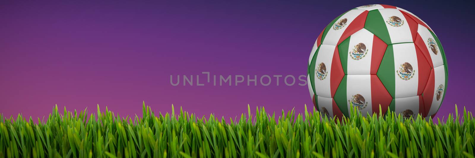 Grass growing outdoors against pink and purple background