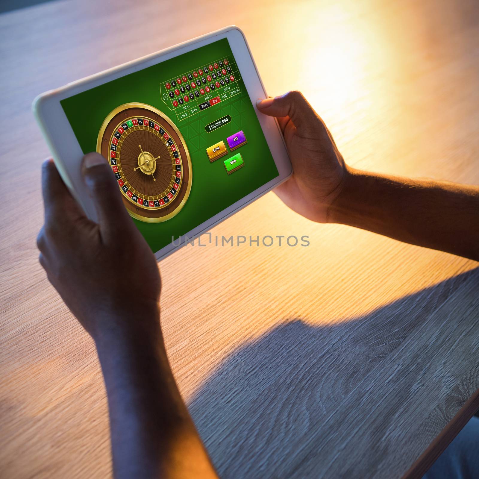 Composite image of online roulette game  by Wavebreakmedia