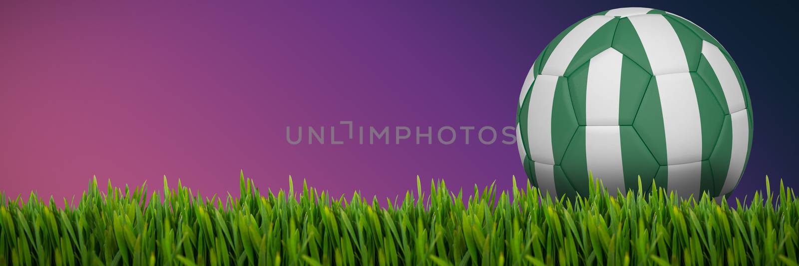 Grass growing outdoors against pink and purple colors background