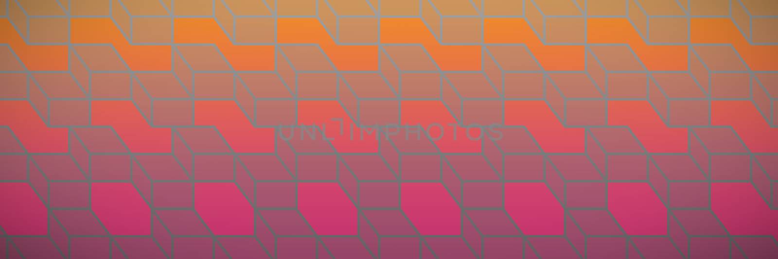 Colorful Geometric squares  against abstract multicolored background