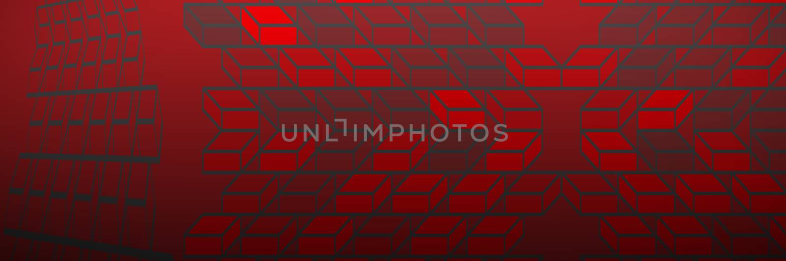 Colorful Geometric squares  against abstract maroon background