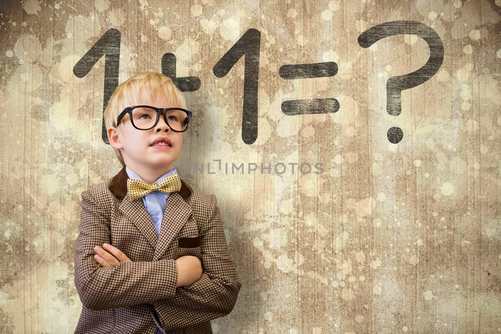 Composite image of cute pupil dressed up as teacher  by Wavebreakmedia