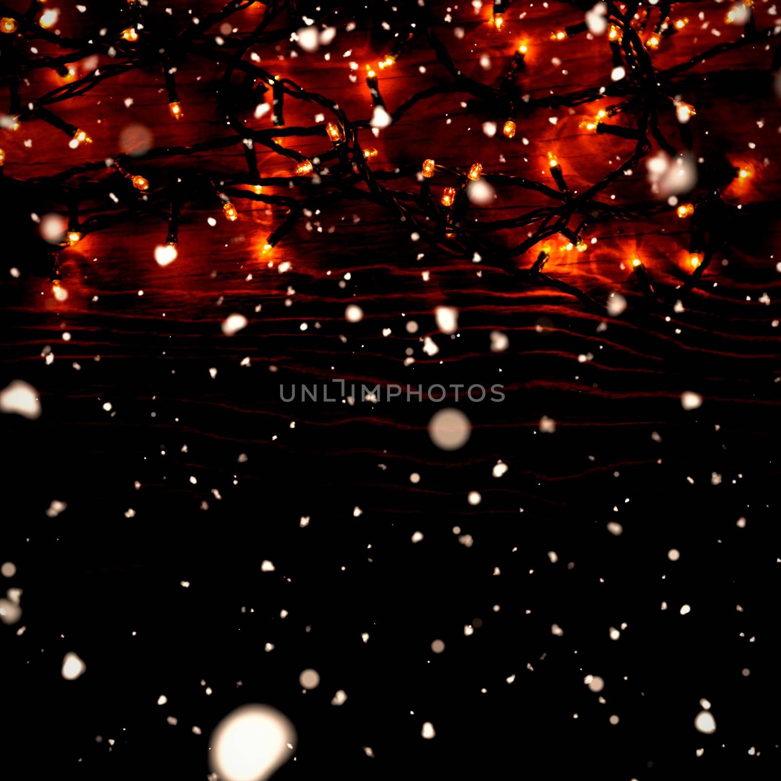 Composite image of snow falling by Wavebreakmedia