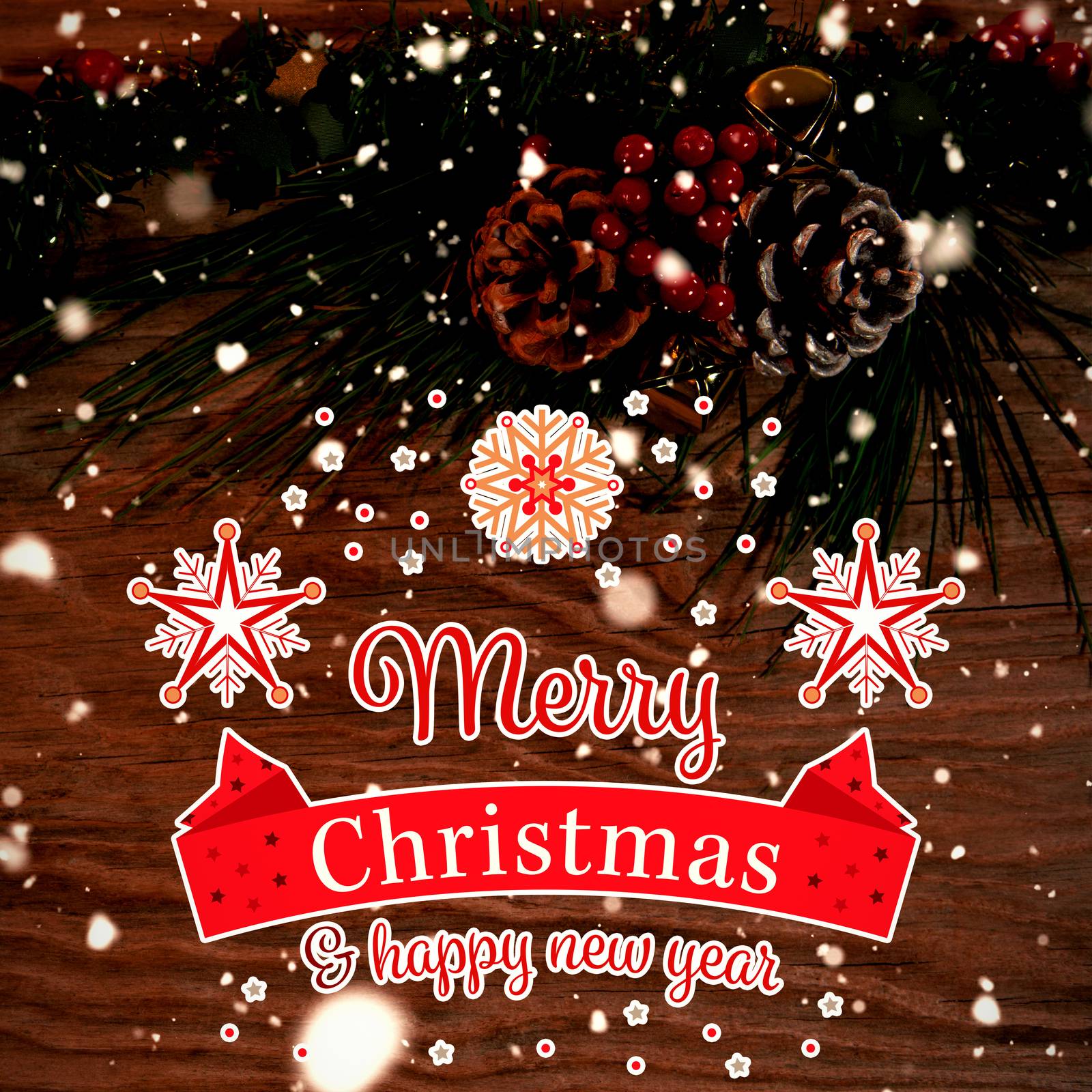 Composite image of christmas card by Wavebreakmedia