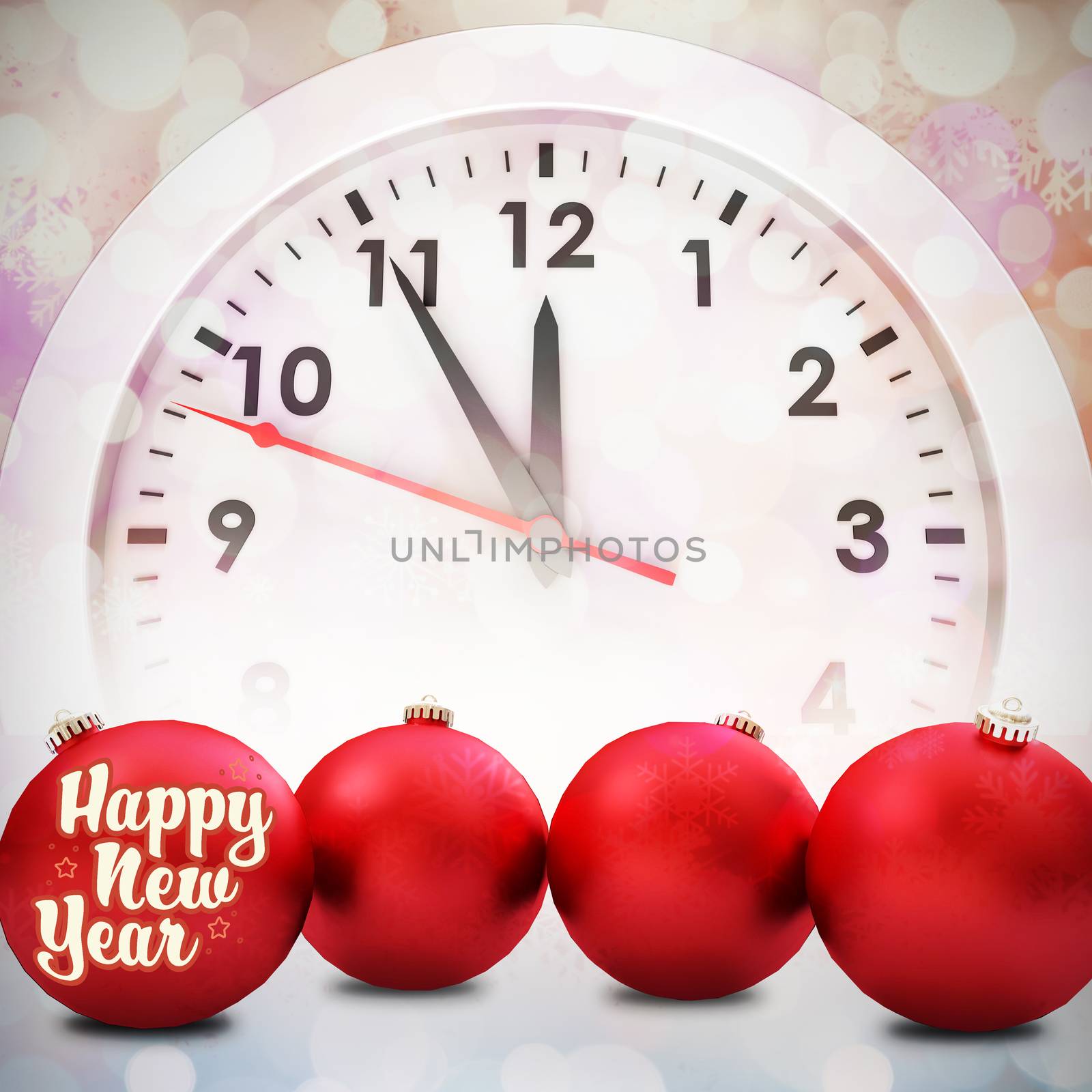 Composite image of new year graphic