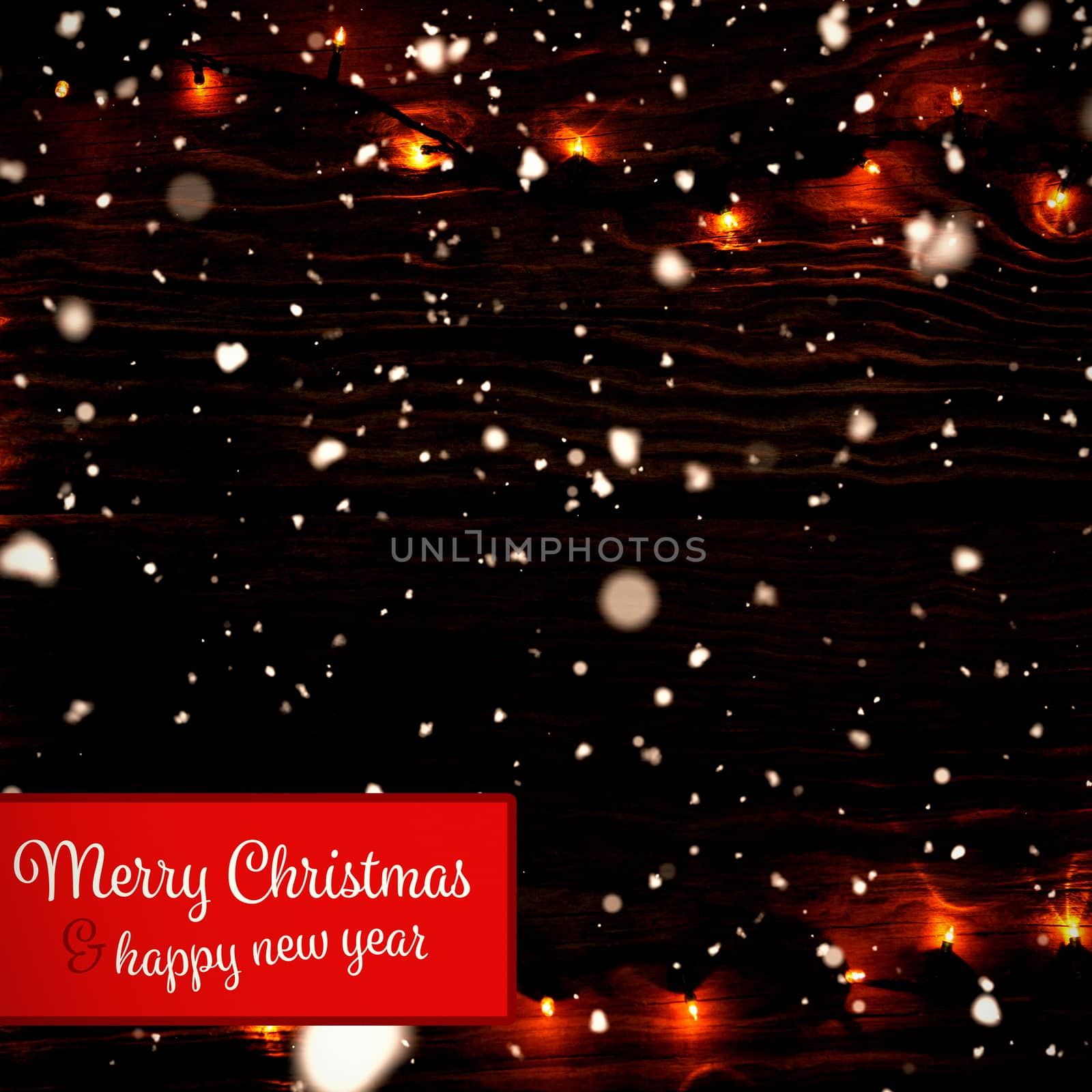 Composite image of banner merry christmas by Wavebreakmedia