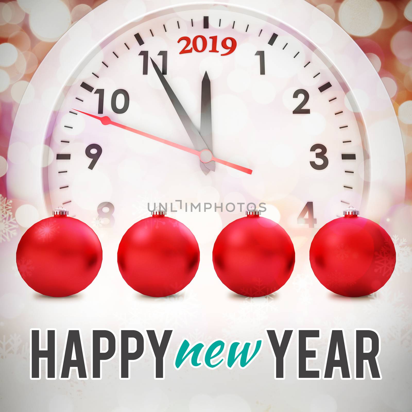 Composite image of new year graphic by Wavebreakmedia