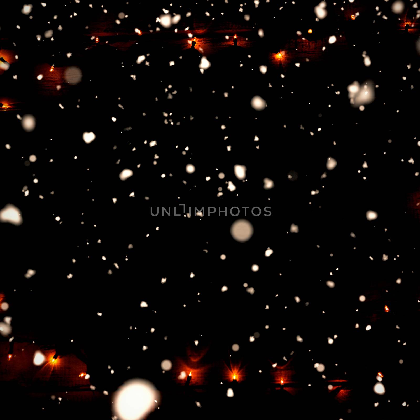 Composite image of snow falling by Wavebreakmedia