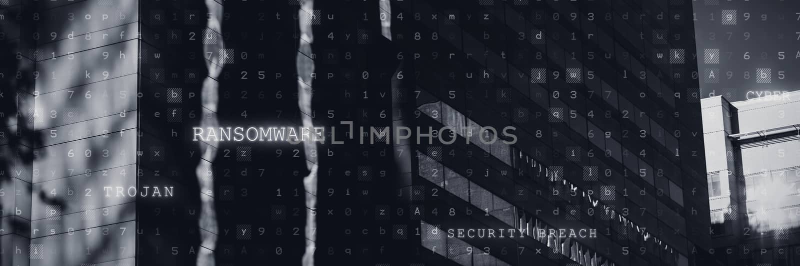 Composite image of virus background by Wavebreakmedia