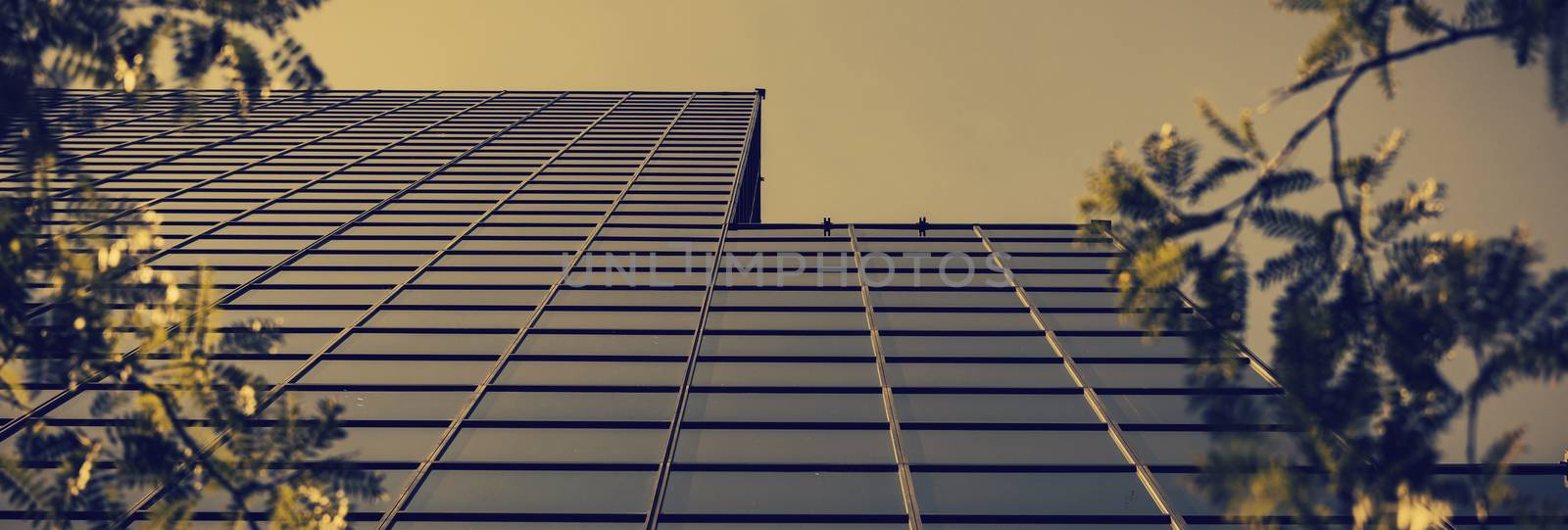 Low angle view of office building by Wavebreakmedia