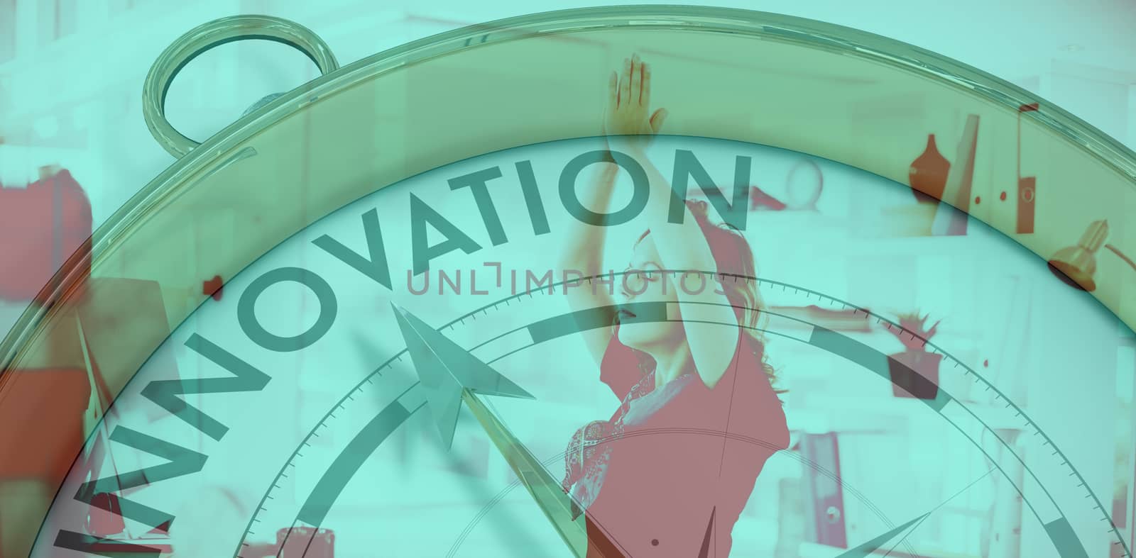 Composite image of compass pointing to innoavtion by Wavebreakmedia