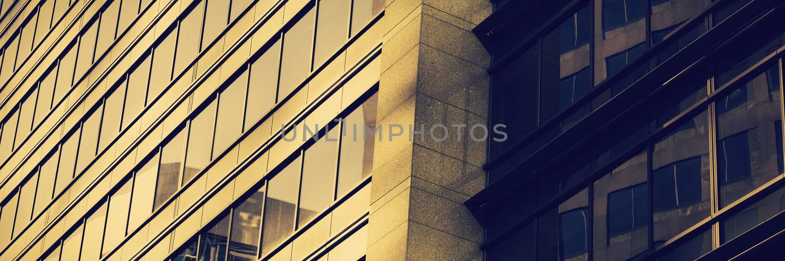 close-up of glass office building  by Wavebreakmedia