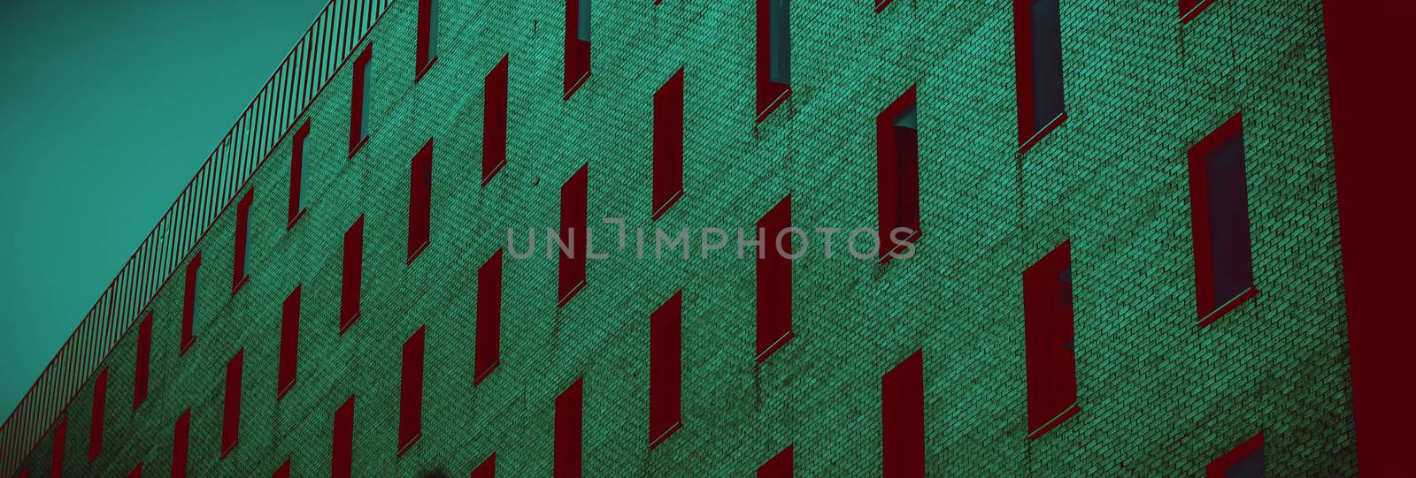 Low angle view of office building by Wavebreakmedia