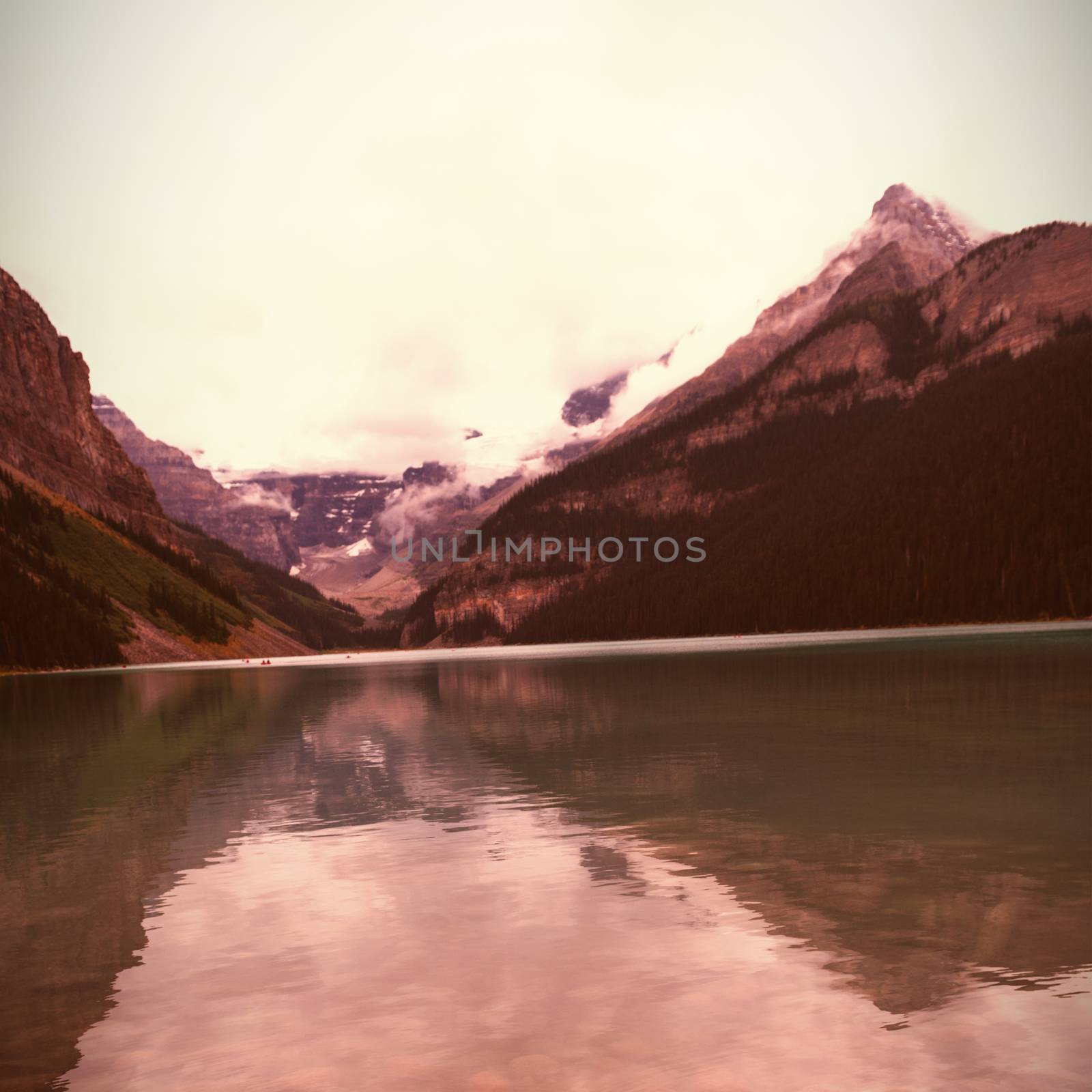 Beautiful lake and mountain at countryside