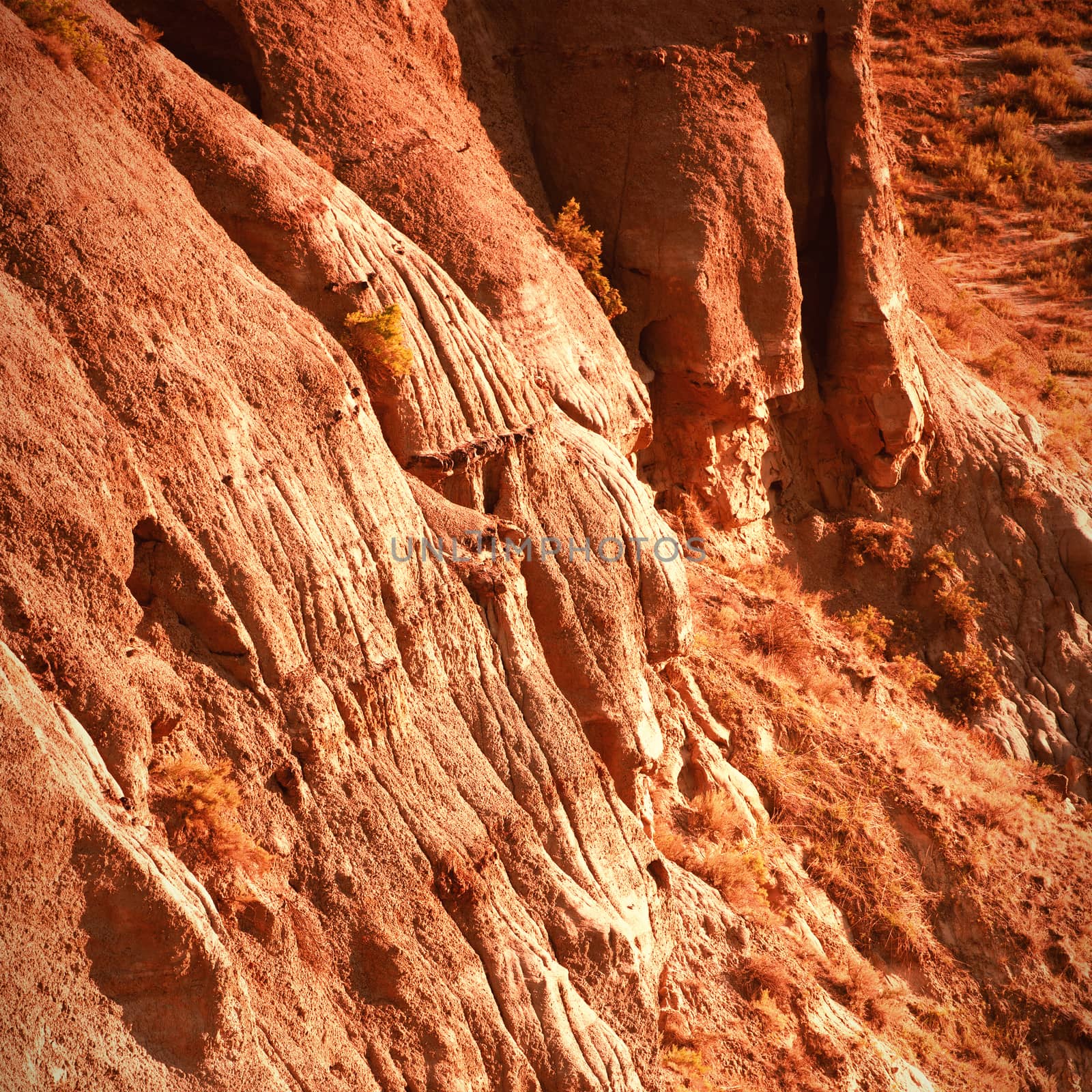 Rocky mountain slope on a sunny day by Wavebreakmedia