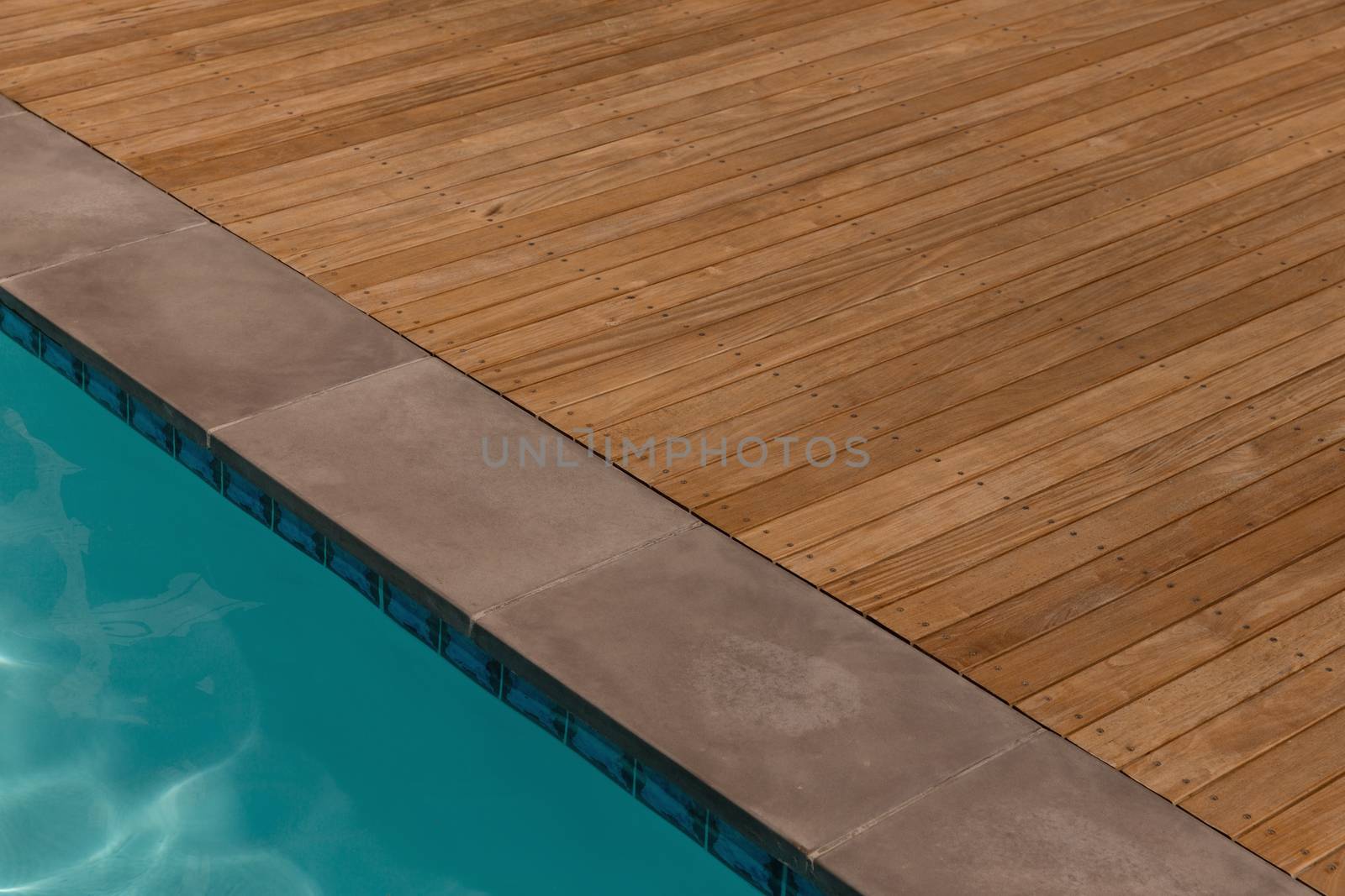 High angle view of swimming pool on a sunny day