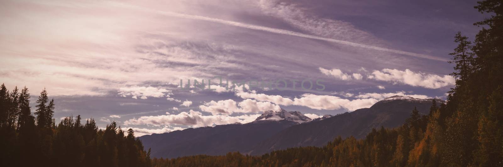 River and mountains at countryside by Wavebreakmedia