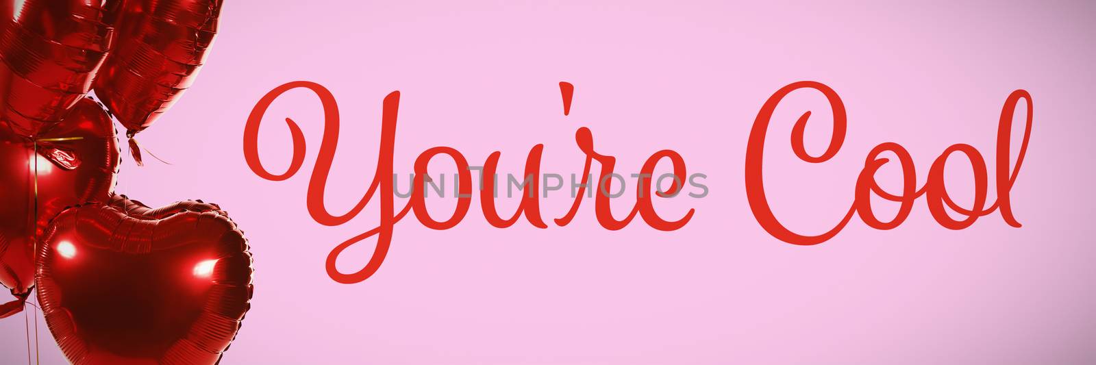 Composite image of cute valentines message against pink background