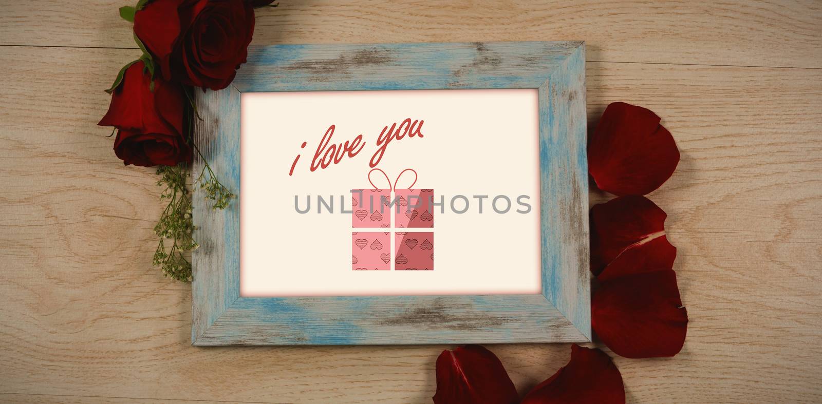 Composite image of Cute Valentines Day message in Frame  by Wavebreakmedia